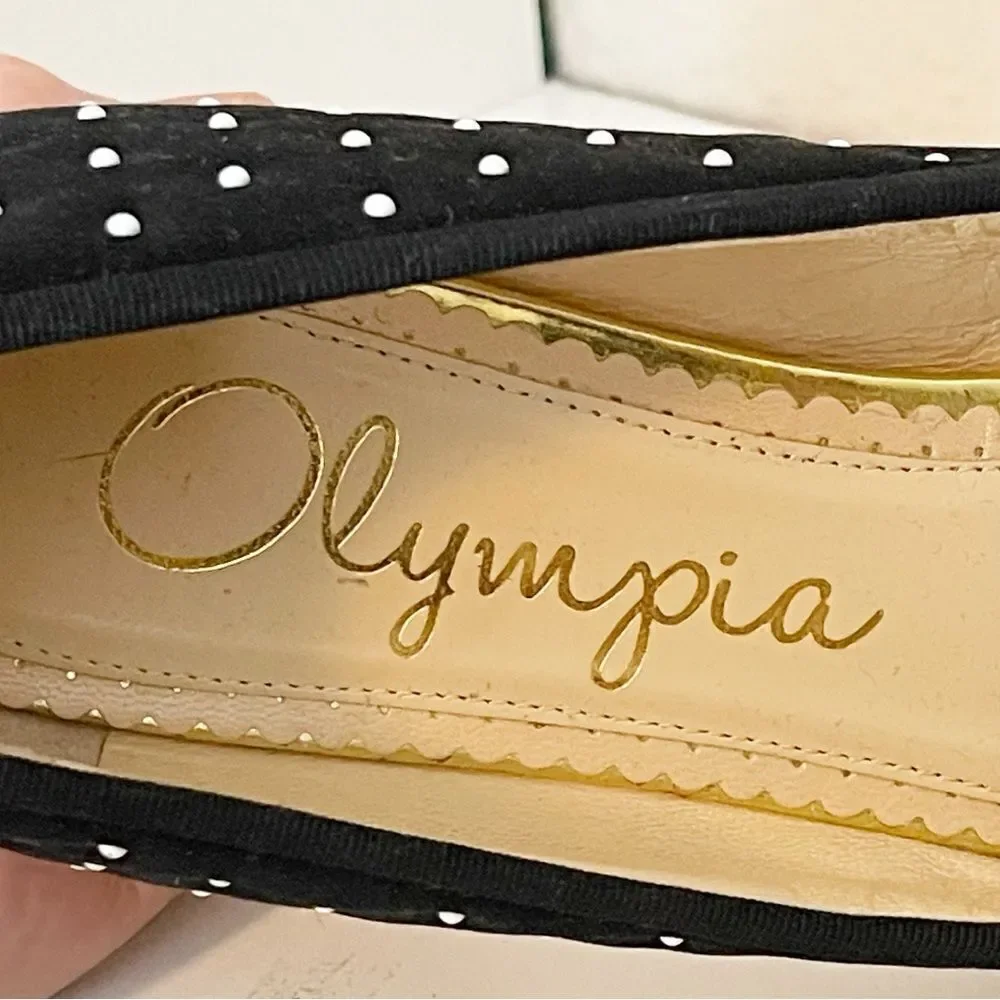 CHARLOTTE OLYMPIA BALLET FLATS black and white polka dots 37